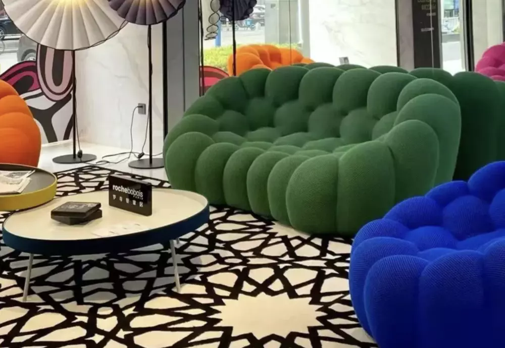 modern curved bubble sofa